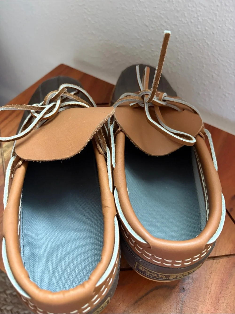 L.L. Bean Brown and Olive Green Women's Winter Rain Duck Shoes